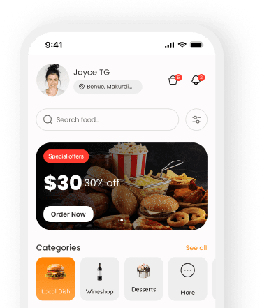 Wakafoods App Screenshots